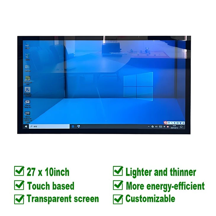 27x10 Écran tactile transparent
